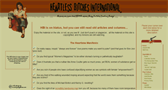 Desktop Screenshot of heartlessbitches.com